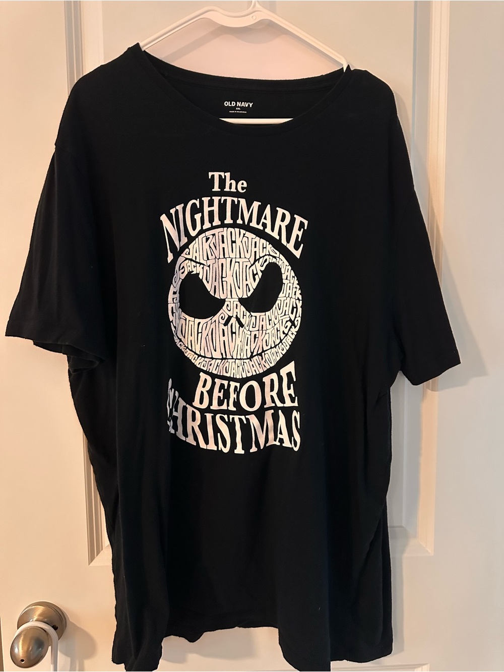 Old Navy Black The Nightmare Before Christmas Graphic Short Sleeve Tee